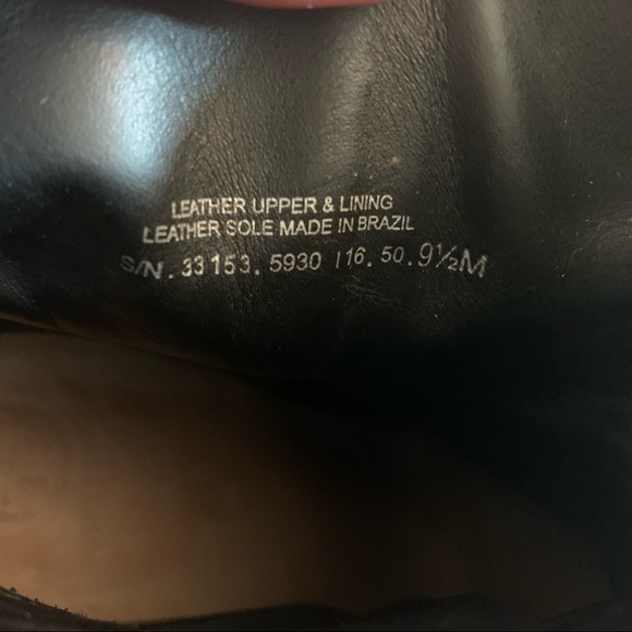 Tory Burch Grove Black Leather Block Heel Boots Booties size 9.5 - Picture 9 of 9